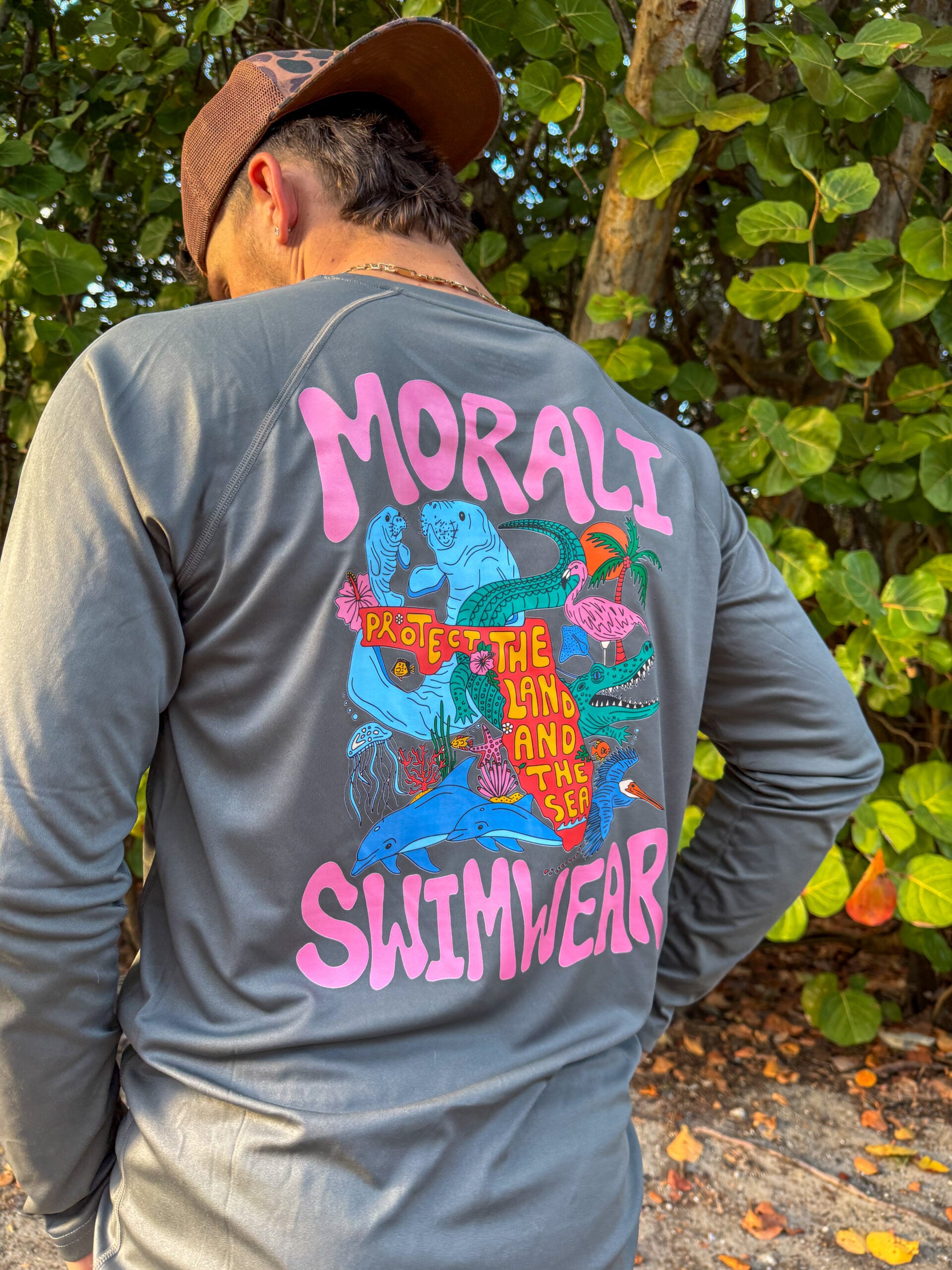 UPF 50+ Unisex Long-Sleeve Protect The Land Shirt image 2