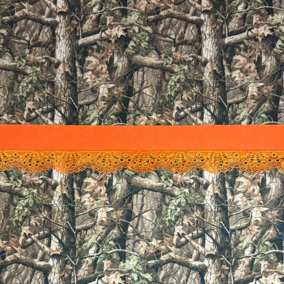 SHOP ALL: Ashter Side- Tie Band Bottoms - Orange Camo image